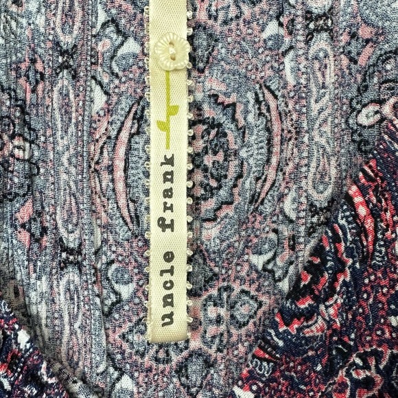 Uncle Frank Bell Sleeve Bohemian Dress Women M - Picture 4 of 6